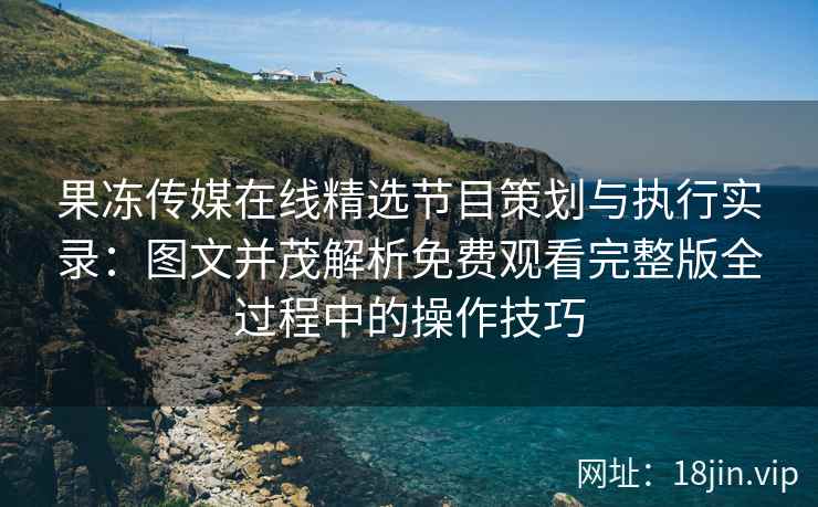 果冻传媒在线精选节目策划与执行实录：图文并茂解析免费观看完整版全过程中的操作技巧